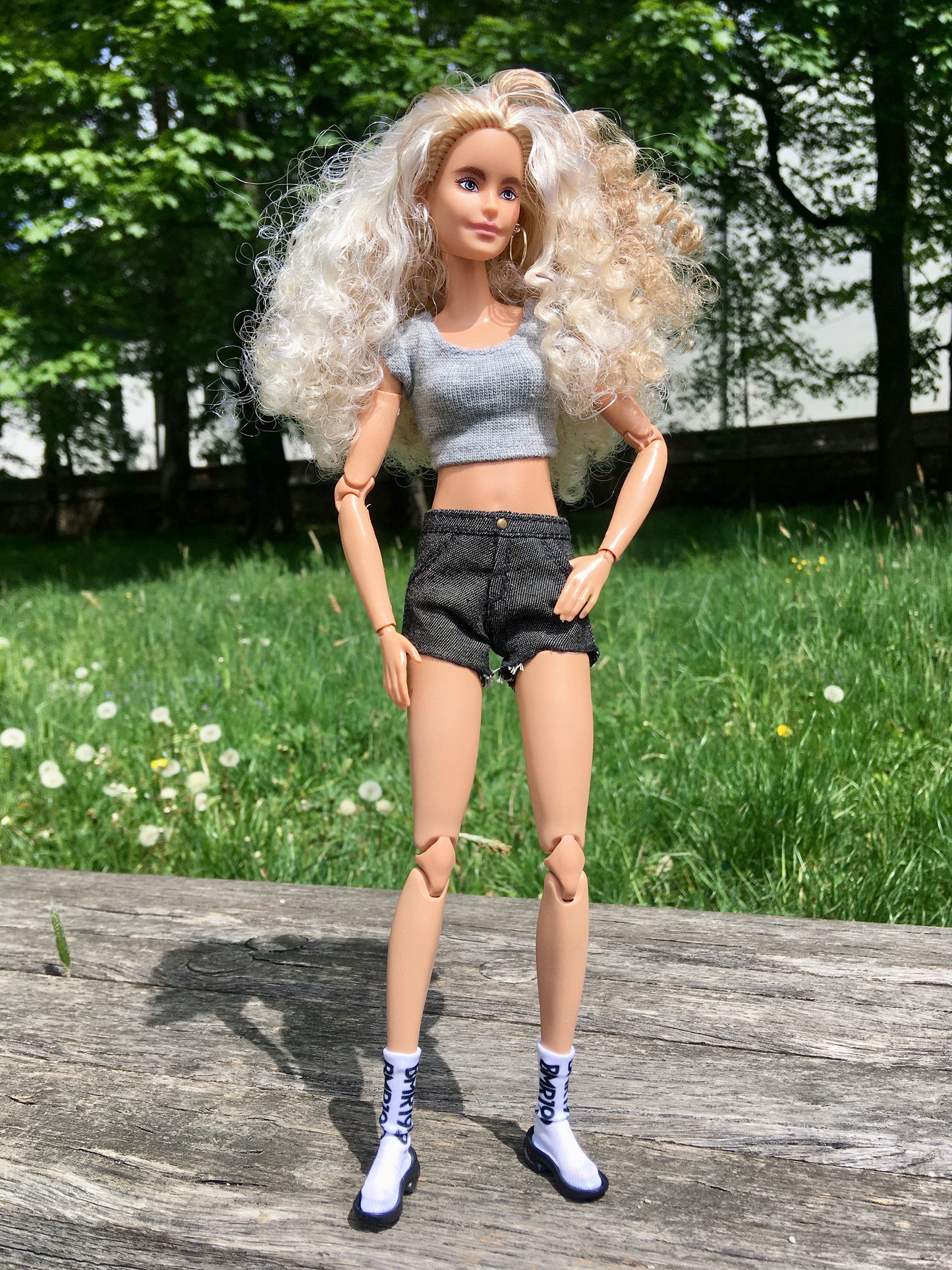 ASH denim shorts for 11.5-inch doll - www.bouutique.com