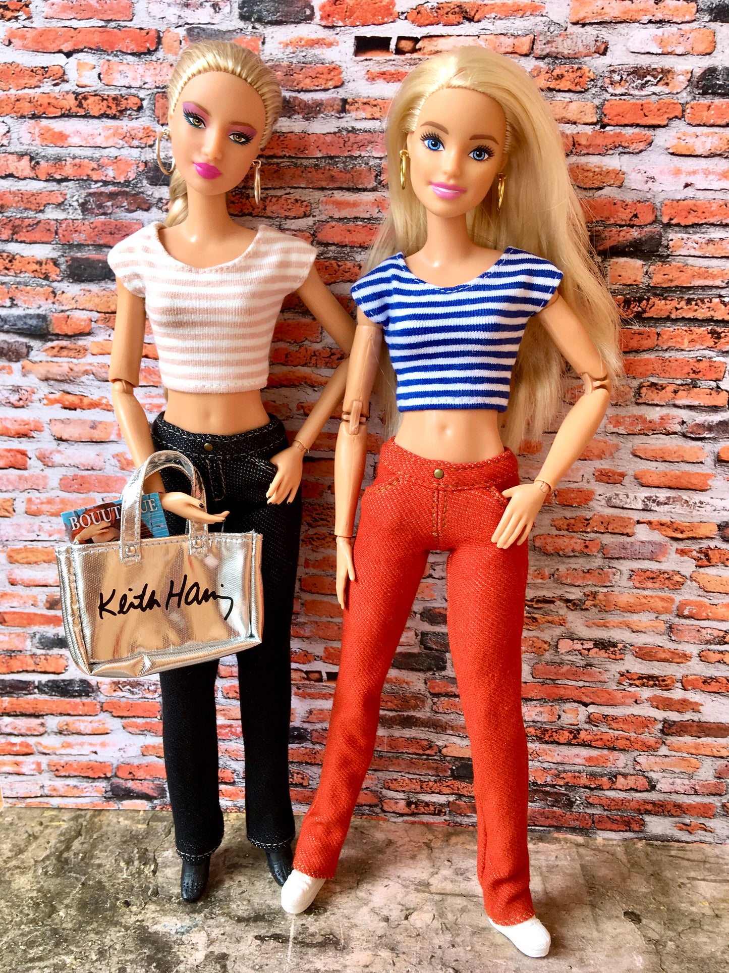 BQ-CALY – Striped Crop T-shirt for 11.5" 1/6 Scale Dolls - www.bouutique.com