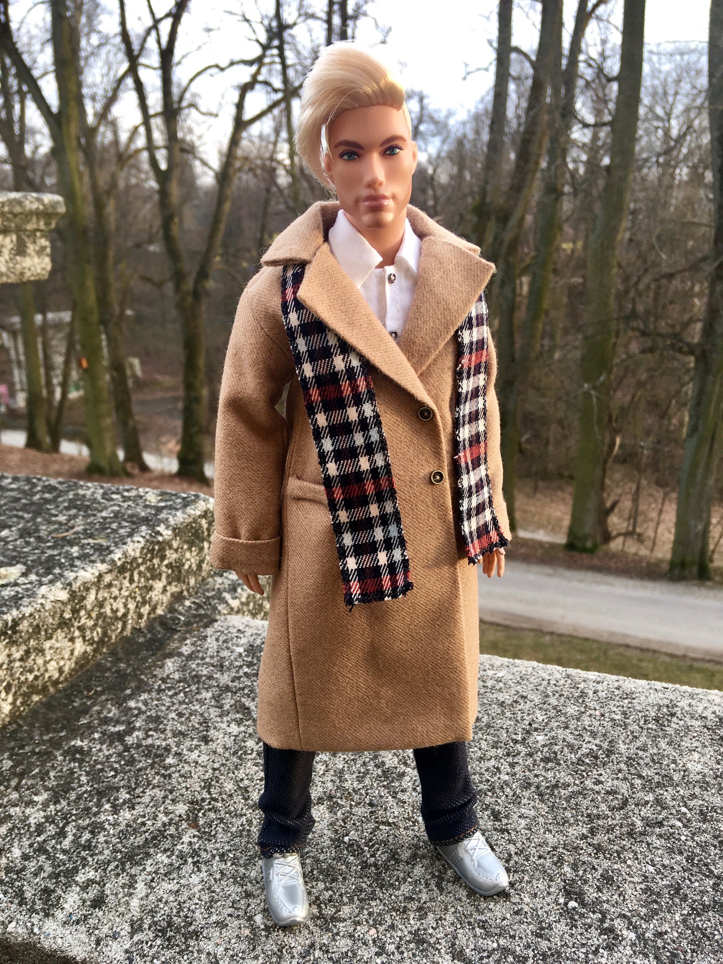 BQ-VELIOR – Long Coat for 12" 1/6 Scale Ken Dolls