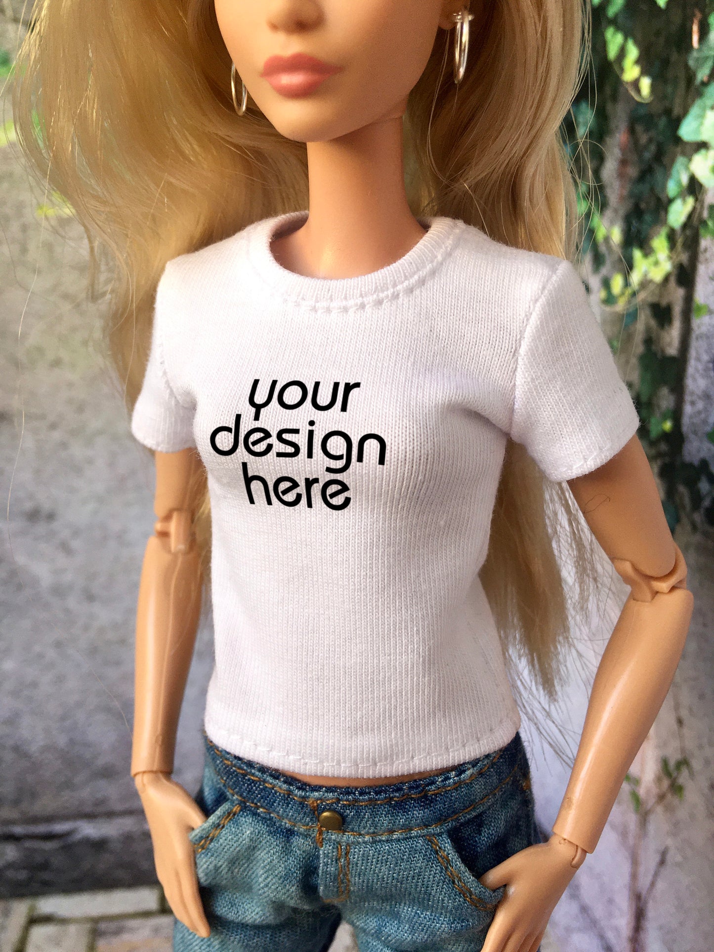 BQ-VITAL – Custom Print Short Sleeve T-shirt for 11.5" 1/6 Scale Fashion Dolls