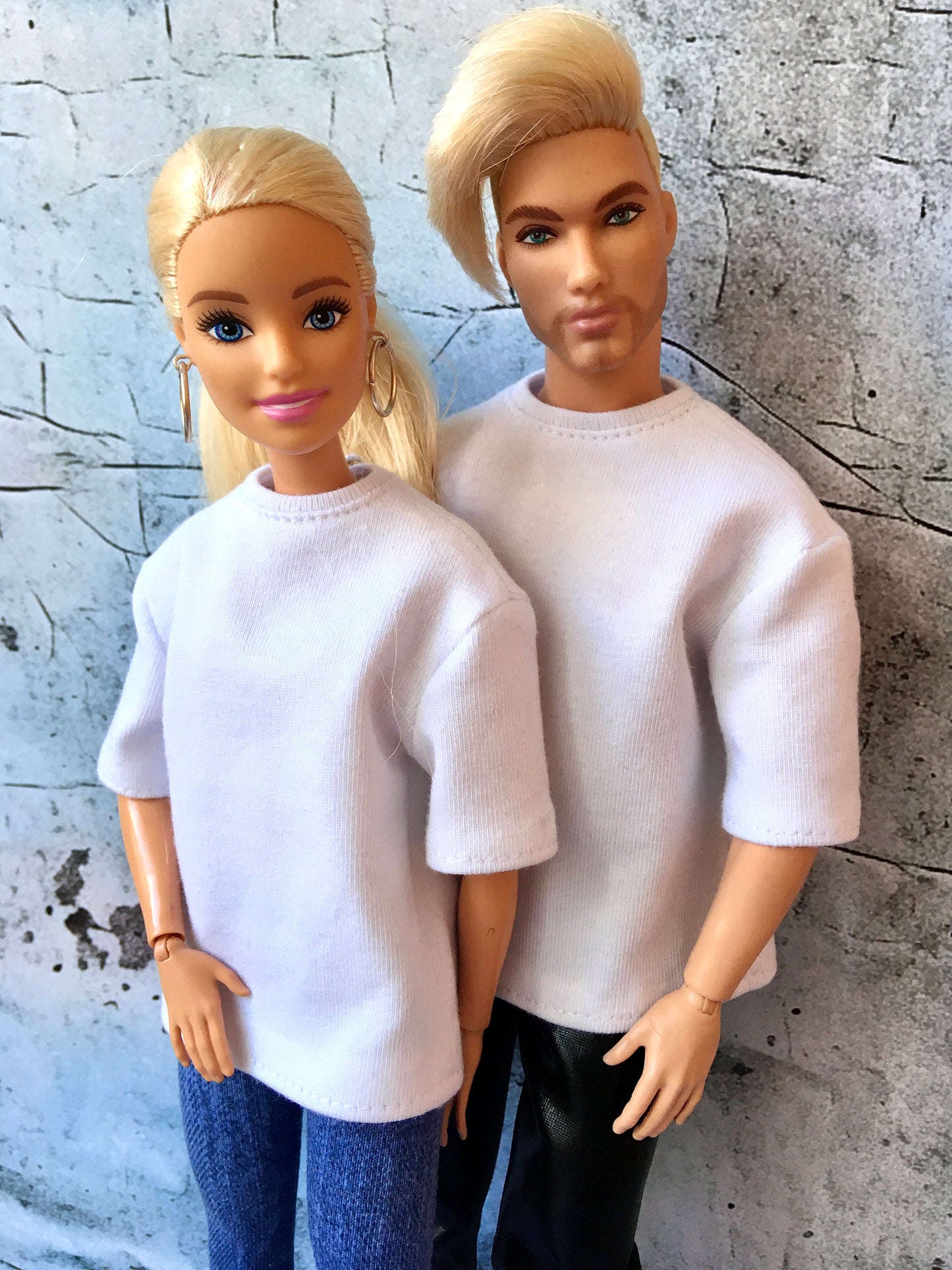 BQ-FLOWY - Short Sleeve Oversized T-shirt for Ken Dolls 12 Inch - www.bouutique.com