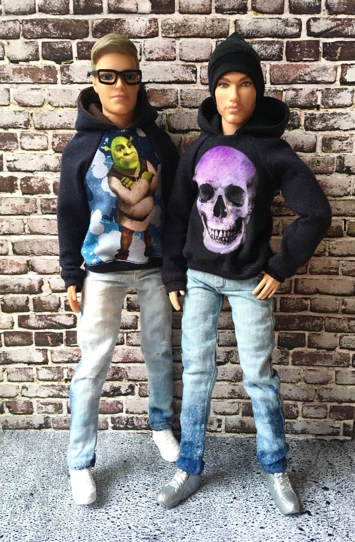 BQ-INFINITE – Funny Print Hoodie for 12" 1/6 Scale Ken Dolls - www.bouutique.com