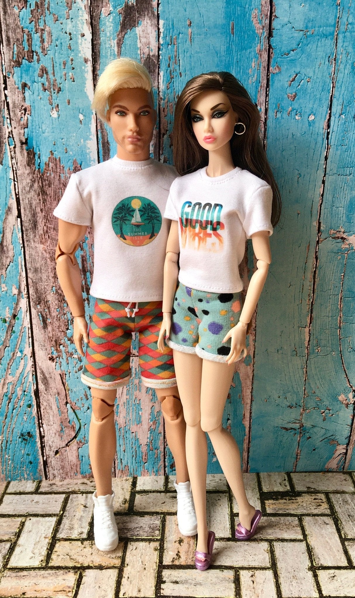 Printed T-shirt for Ken Doll | Ken Doll Basic Short Sleeve T-shirt