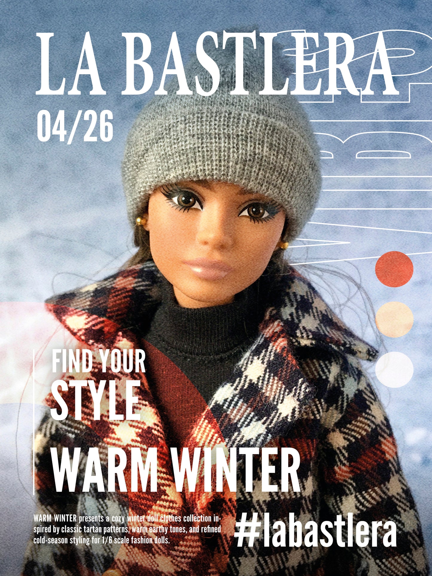 Mini Fashion Magazine for 1/6 Scale Fashion Dolls 11.5", 12"