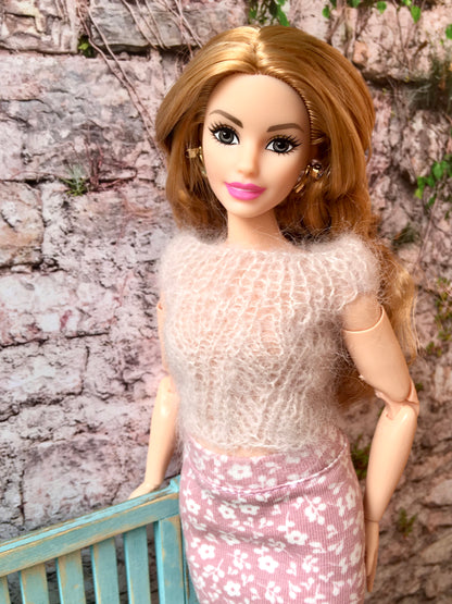 BQ-AERIS – Airy Knit Mohair Top for 11" 1/6 Scale Curvy Fashion Dolls - www.bouutique.com
