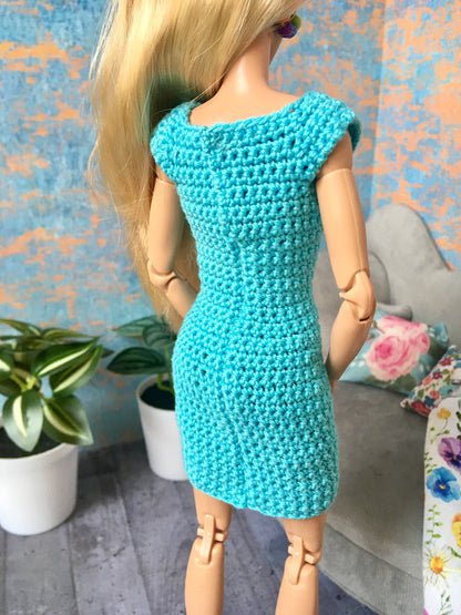 BQ-ALIRA – Crocheted Mini Dress for 11.5" 1/6 Scale Fashion Dolls
