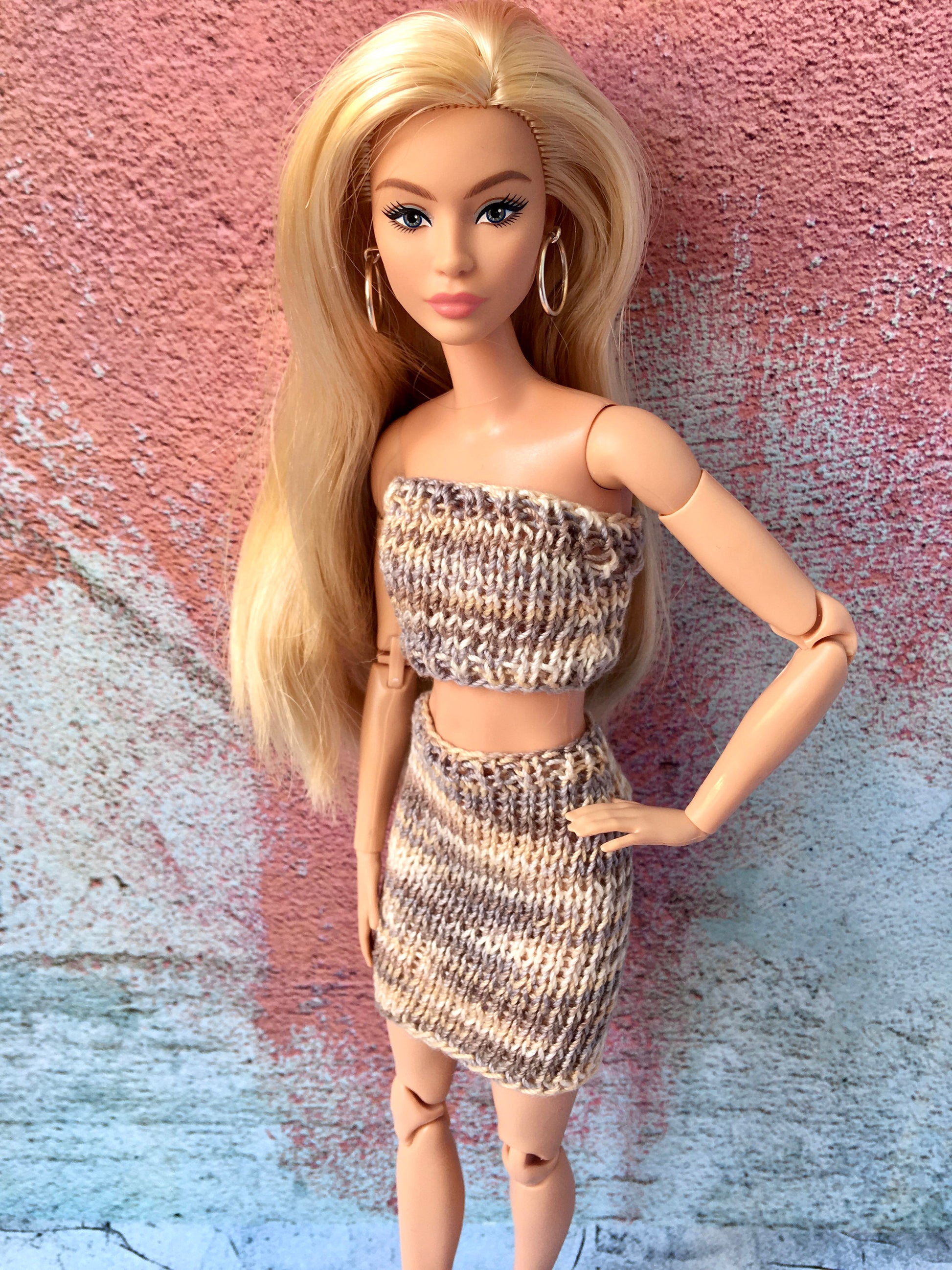 BQ-ARIN – Knitted Top & Skirt Set for 11.5" 1/6 Scale Fashion Dolls - www.bouutique.com