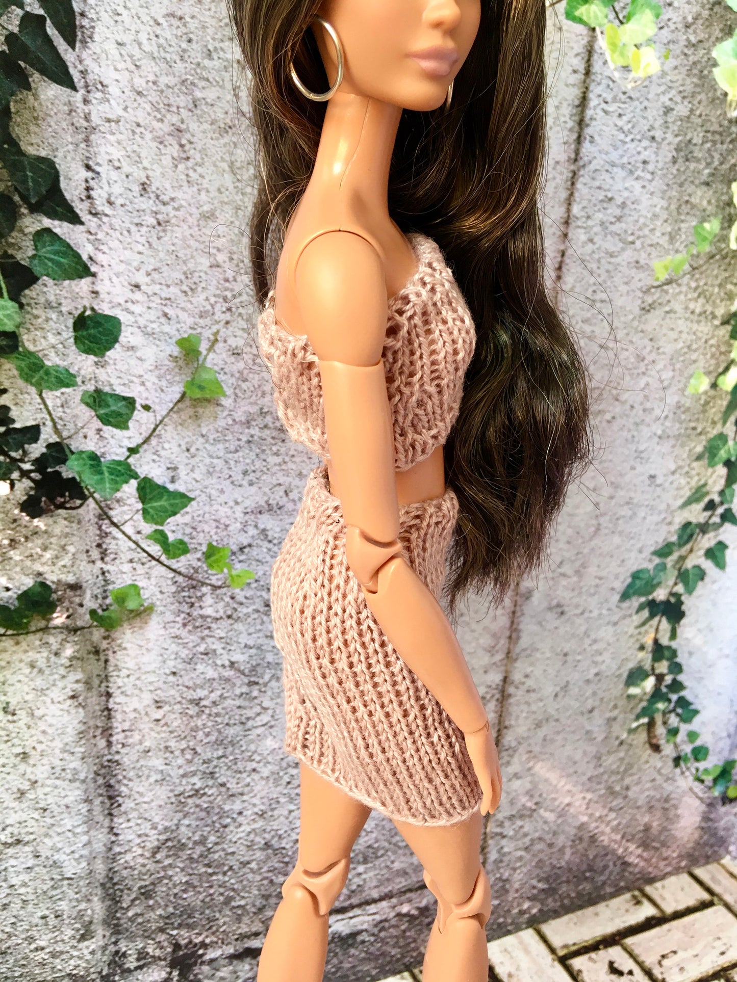 BQ-ARIN – Knitted Top & Skirt Set for 11.5" 1/6 Scale Fashion Dolls - www.bouutique.com
