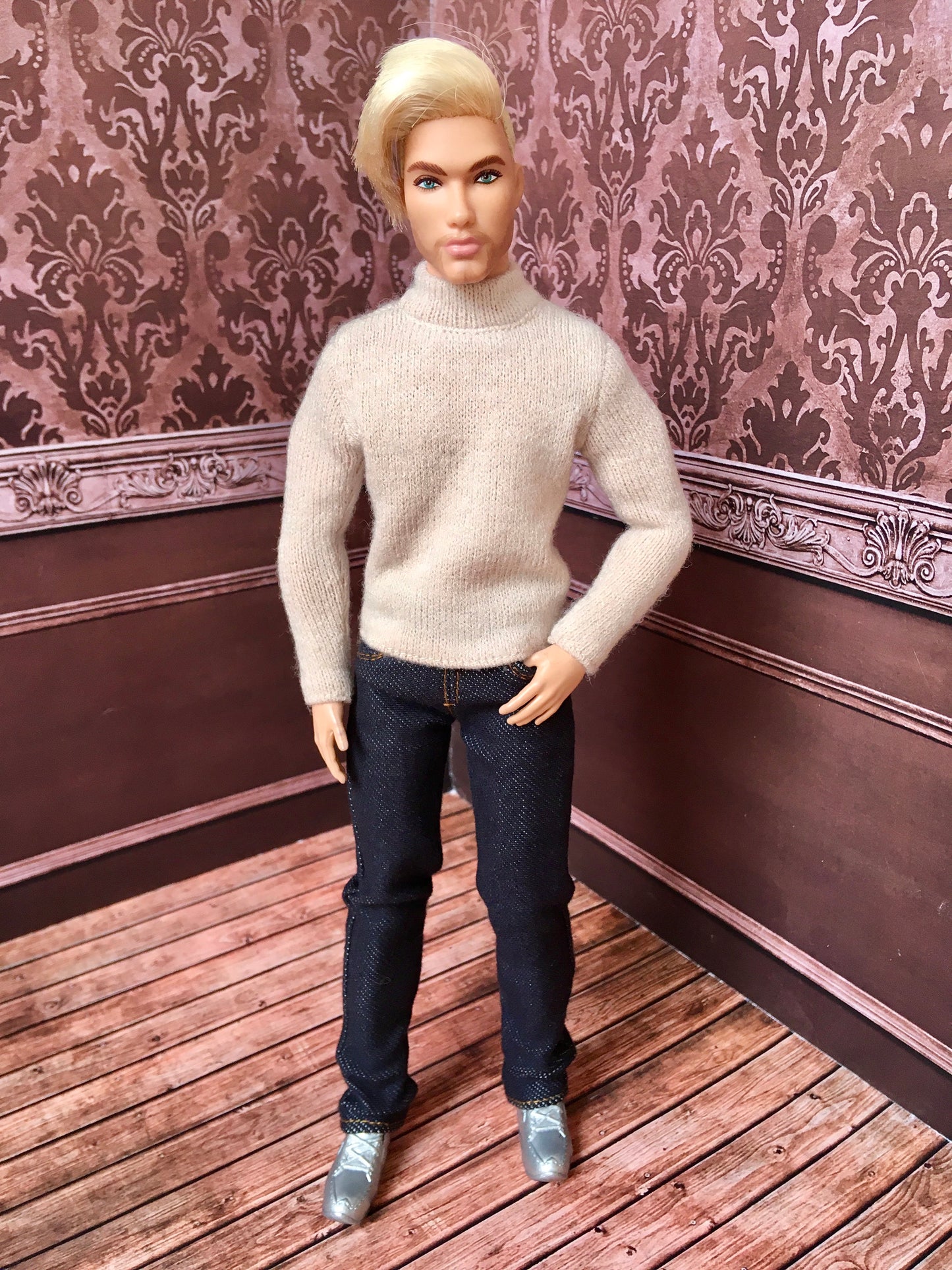 BQ-ARLO – Turtleneck Sweater for 12" 1/6 Scale Ken Dolls