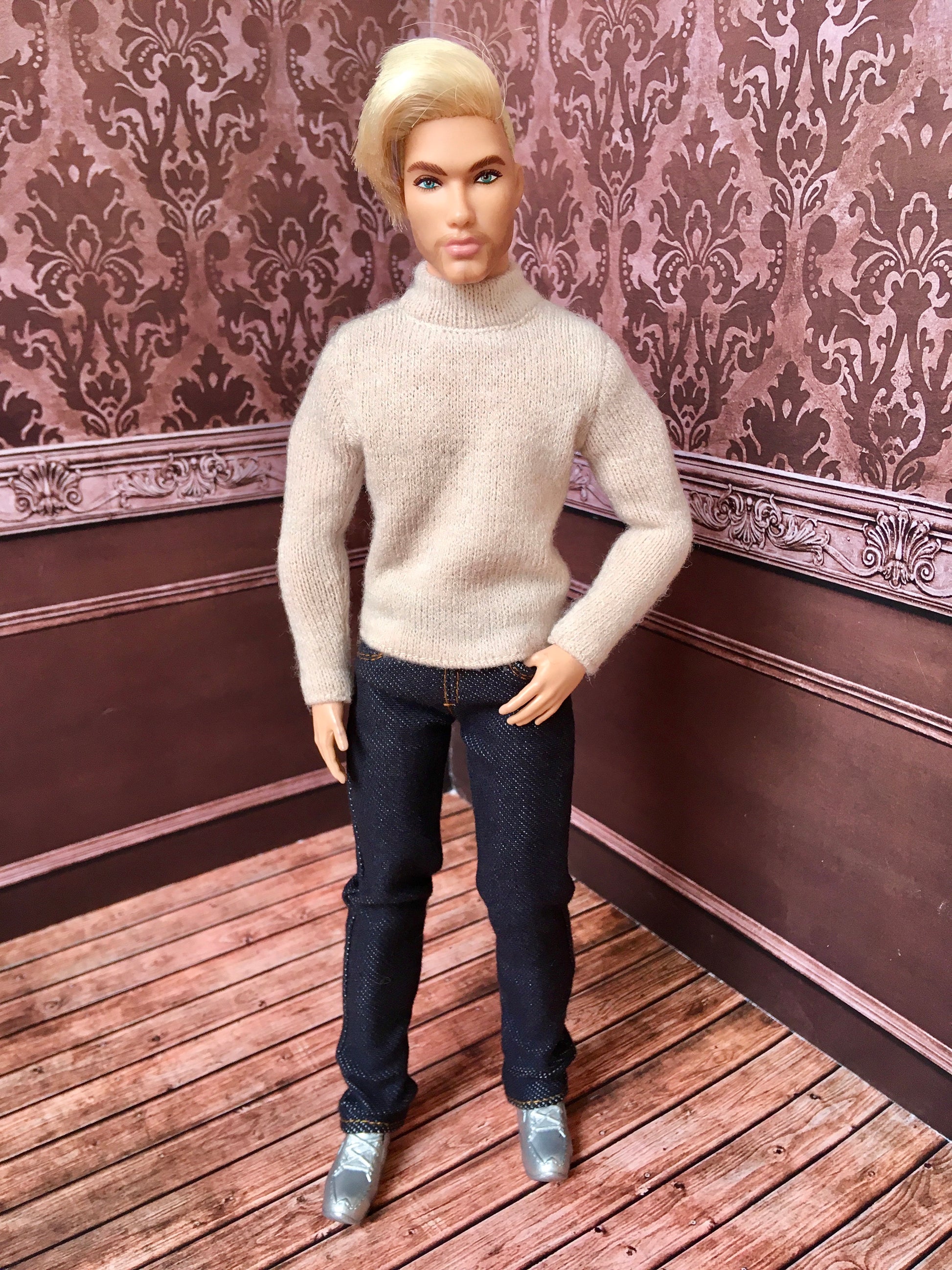 BQ-ARLO – Turtleneck Sweater for 12" 1/6 Scale Ken Dolls