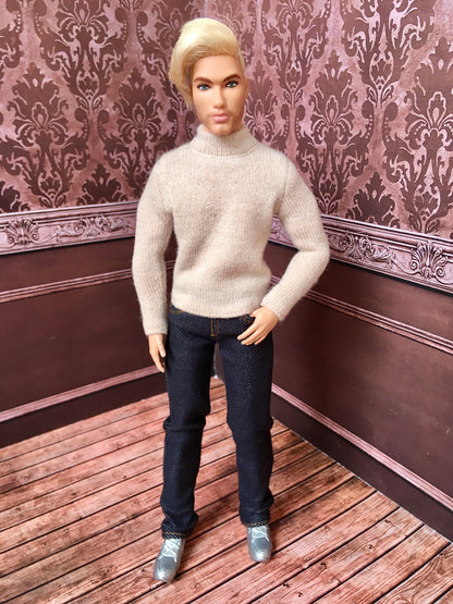 BQ-ARLO – Turtleneck Sweater for 12" 1/6 Scale Ken Dolls