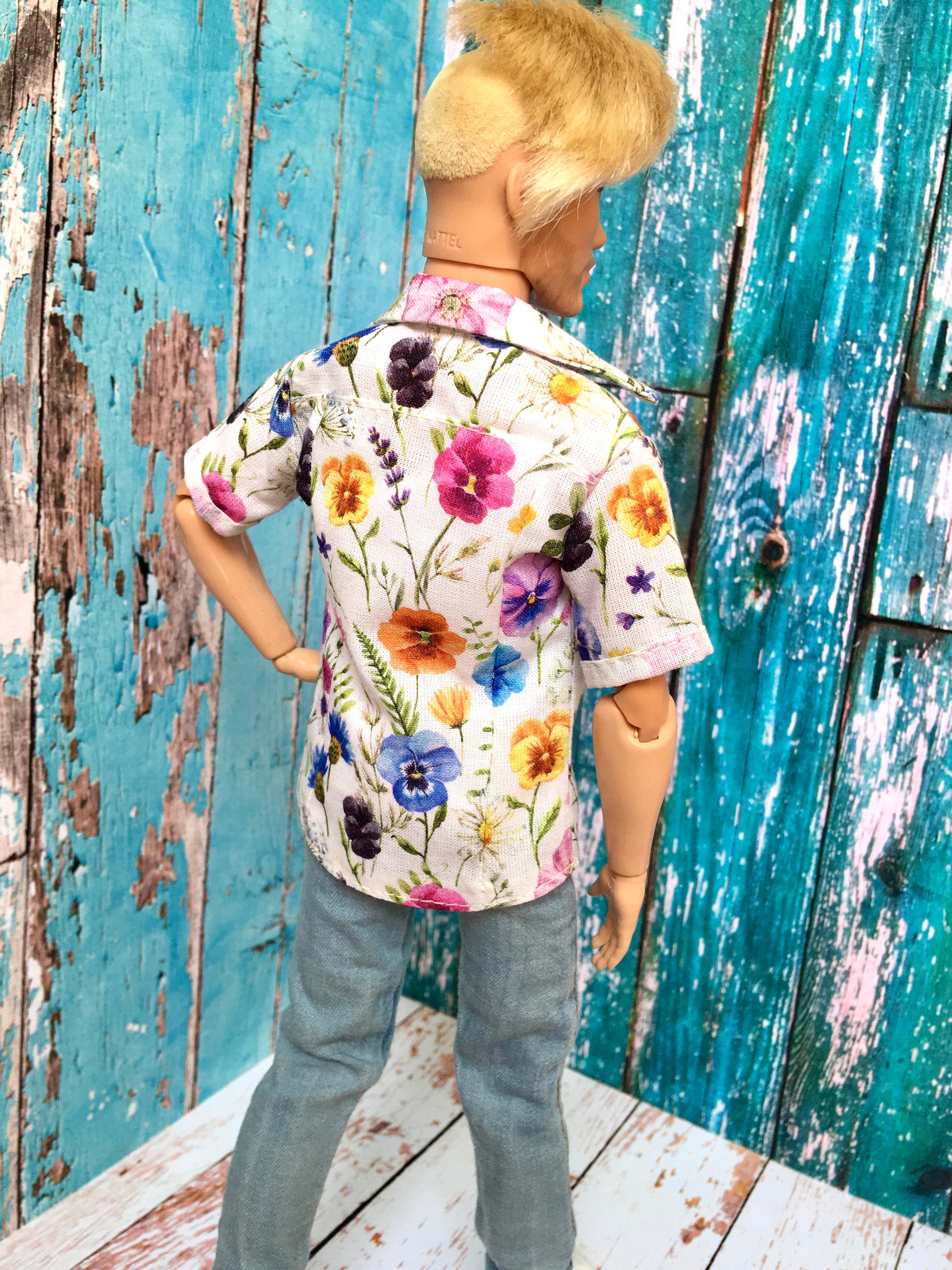 BQ‑CALAY – Summer Breeze Cotton Shirt for 12" Ken Dolls - www.bouutique.com