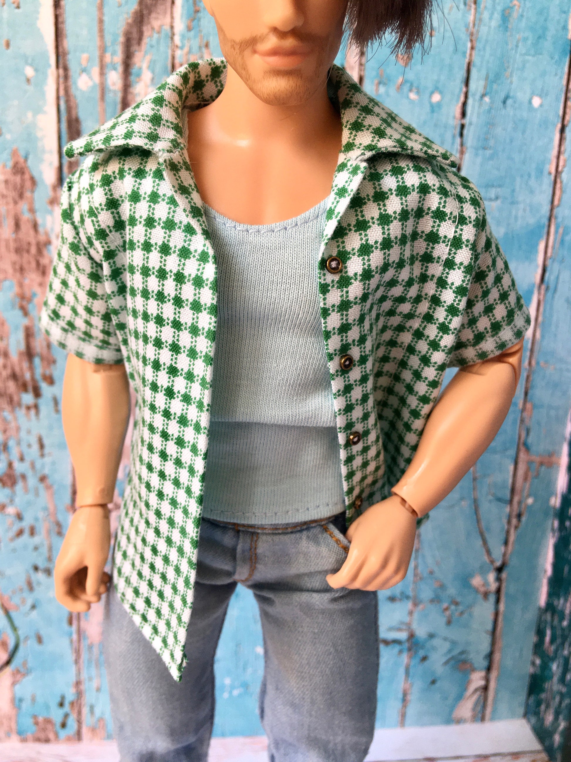 BQ‑CALAY – Summer Breeze Cotton Shirt for 12" Ken Dolls - www.bouutique.com