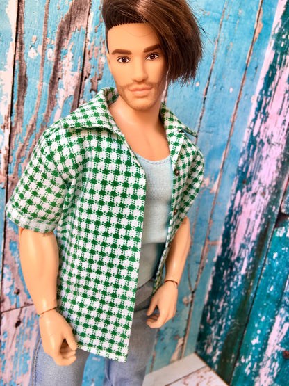 BQ‑CALAY – Summer Breeze Cotton Shirt for 12" Ken Dolls - www.bouutique.com