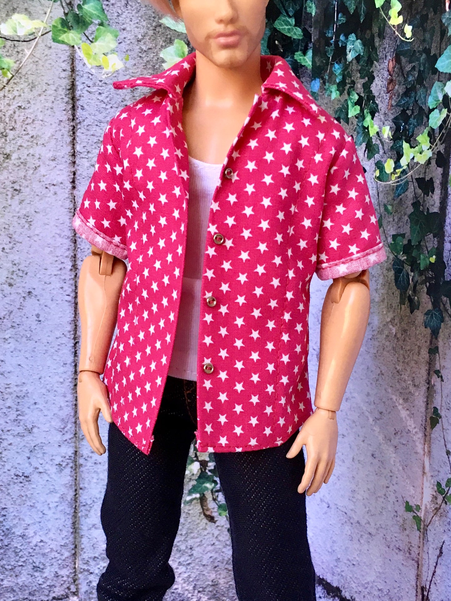 BQ‑CALAY – Summer Breeze Cotton Shirt for 12" Ken Dolls - www.bouutique.com