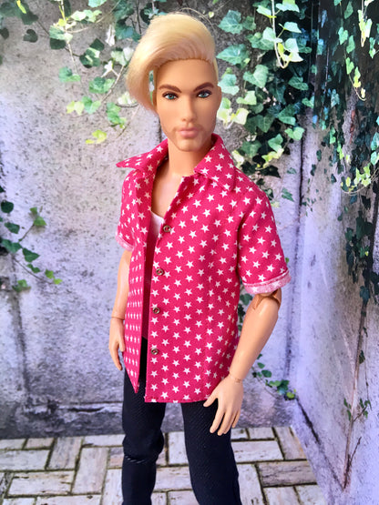 BQ‑CALAY – Summer Breeze Cotton Shirt for 12" Ken Dolls - www.bouutique.com