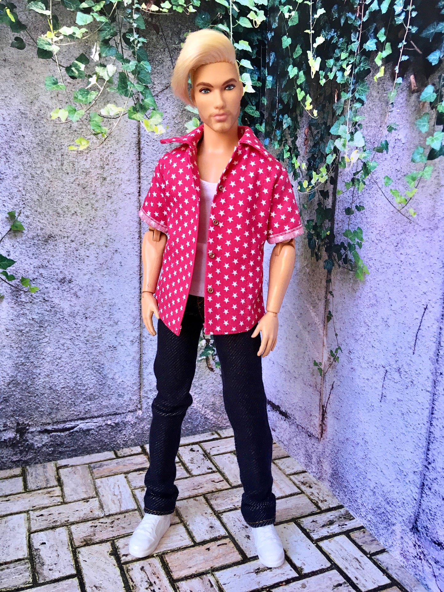BQ‑CALAY – Summer Breeze Cotton Shirt for 12" Ken Dolls - www.bouutique.com