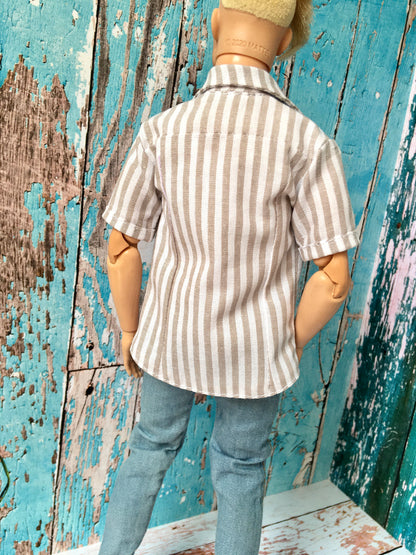BQ‑CALAY – Summer Breeze Cotton Shirt for 12" Ken Dolls - www.bouutique.com