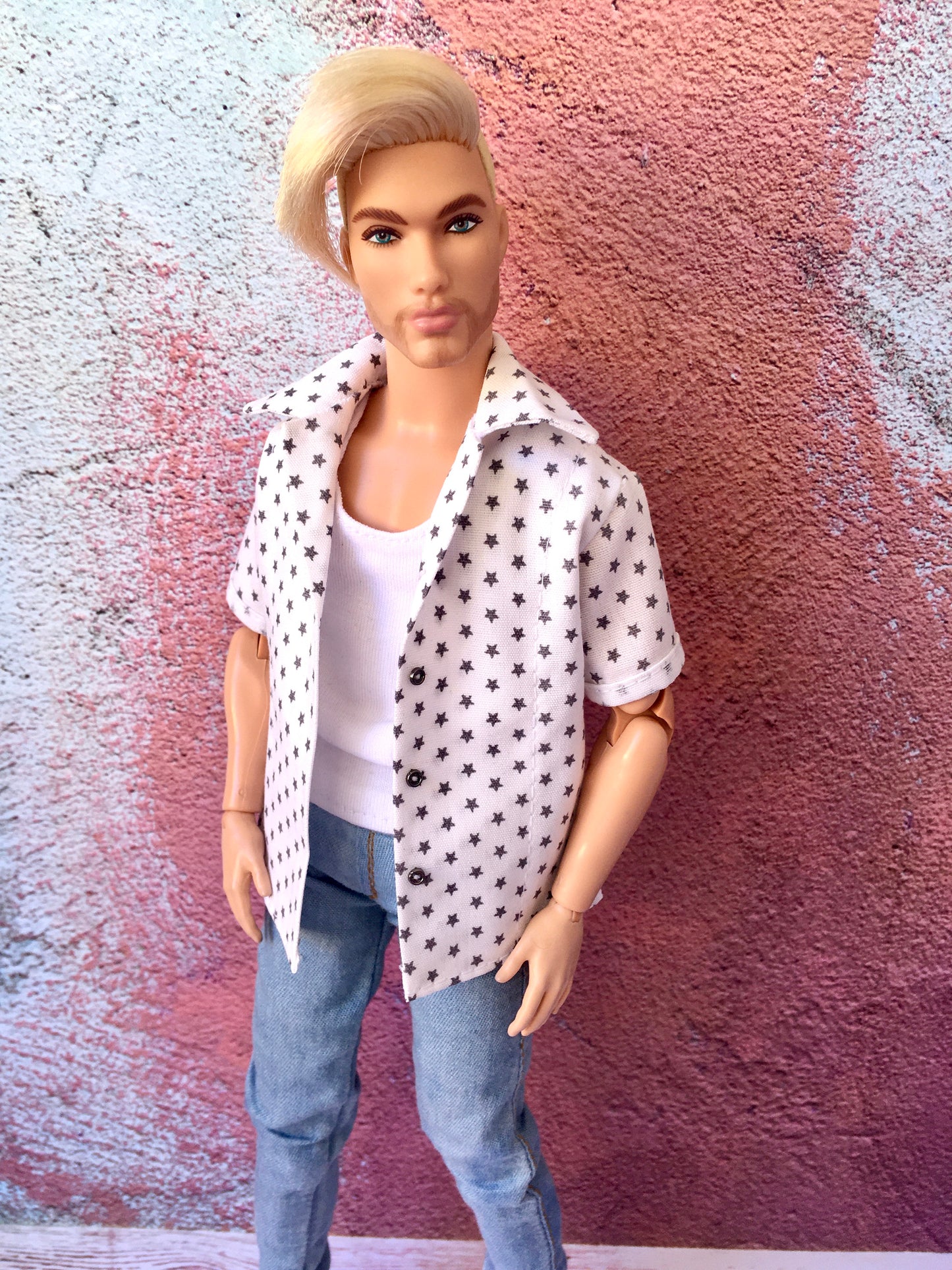 BQ‑CALAY – Summer Breeze Cotton Shirt for 12" Ken Dolls - www.bouutique.com