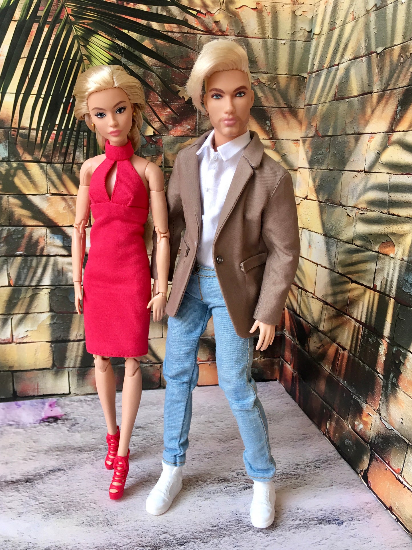 BQ-CHELTON – Beige Cotton Blazer for 12" 1/6 Scale Ken Dolls - www.bouutique.com