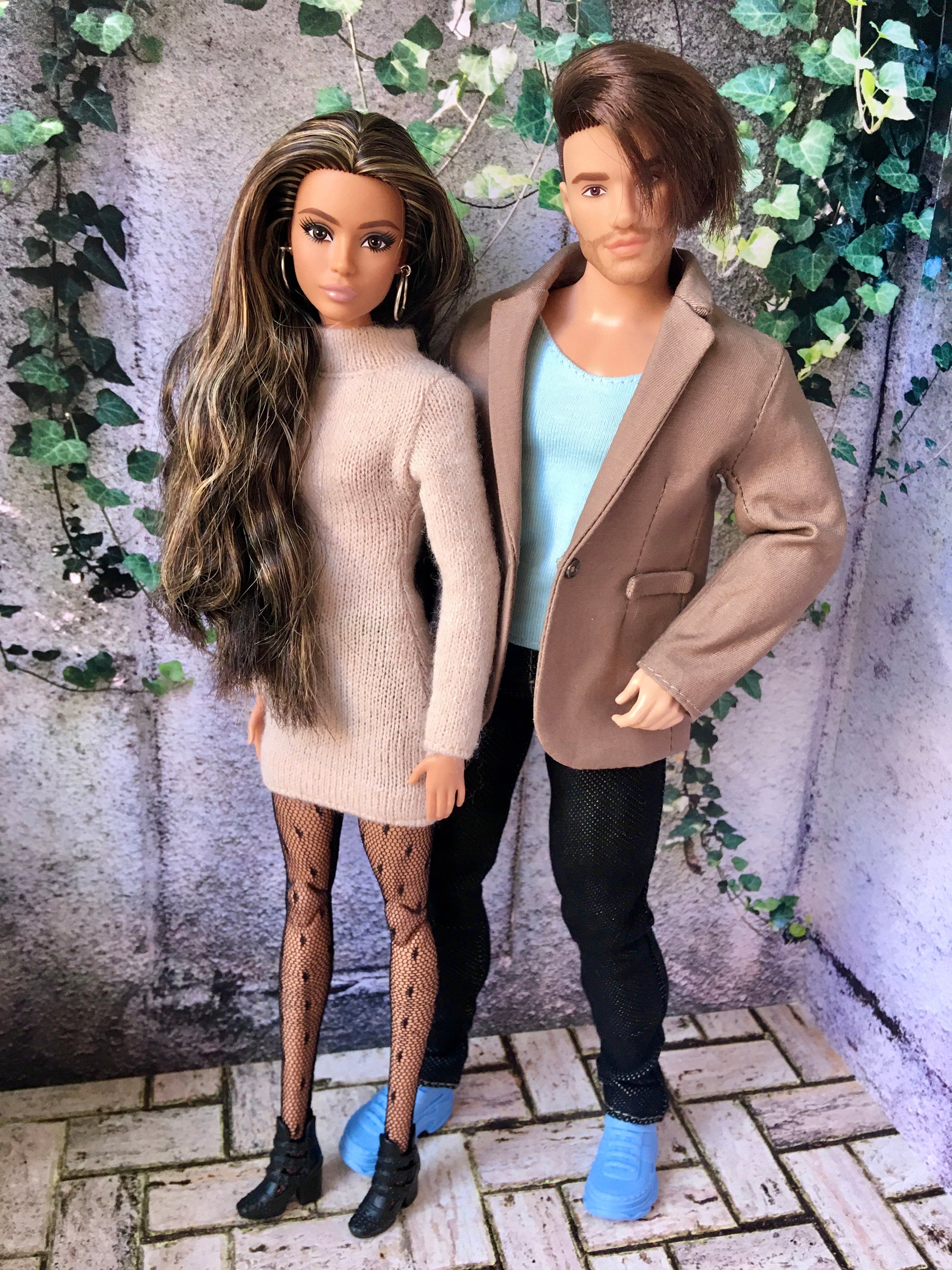 BQ-CHELTON – Beige Cotton Blazer for 12" 1/6 Scale Ken Dolls - www.bouutique.com