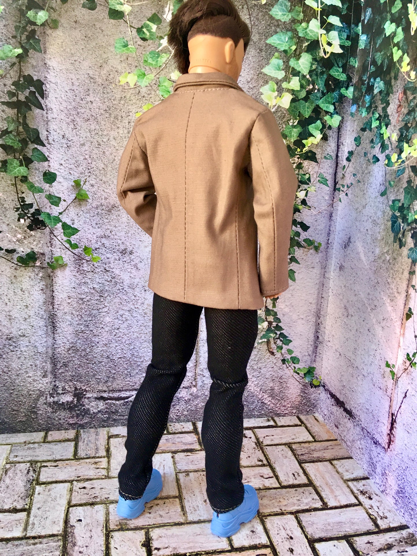 BQ-CHELTON – Beige Cotton Blazer for 12" 1/6 Scale Ken Dolls - www.bouutique.com