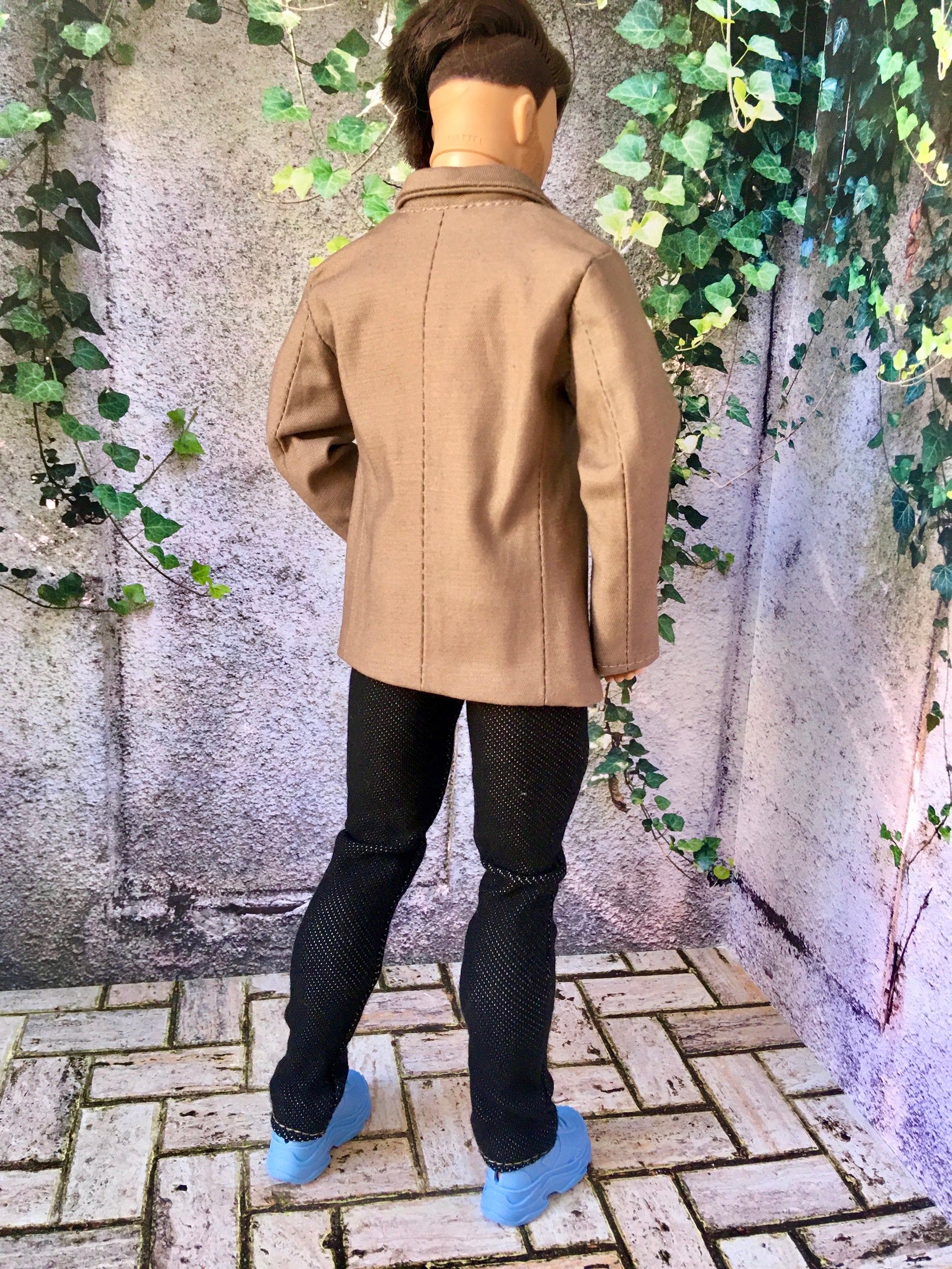 BQ-CHELTON – Beige Cotton Blazer for 12" 1/6 Scale Ken Dolls - www.bouutique.com