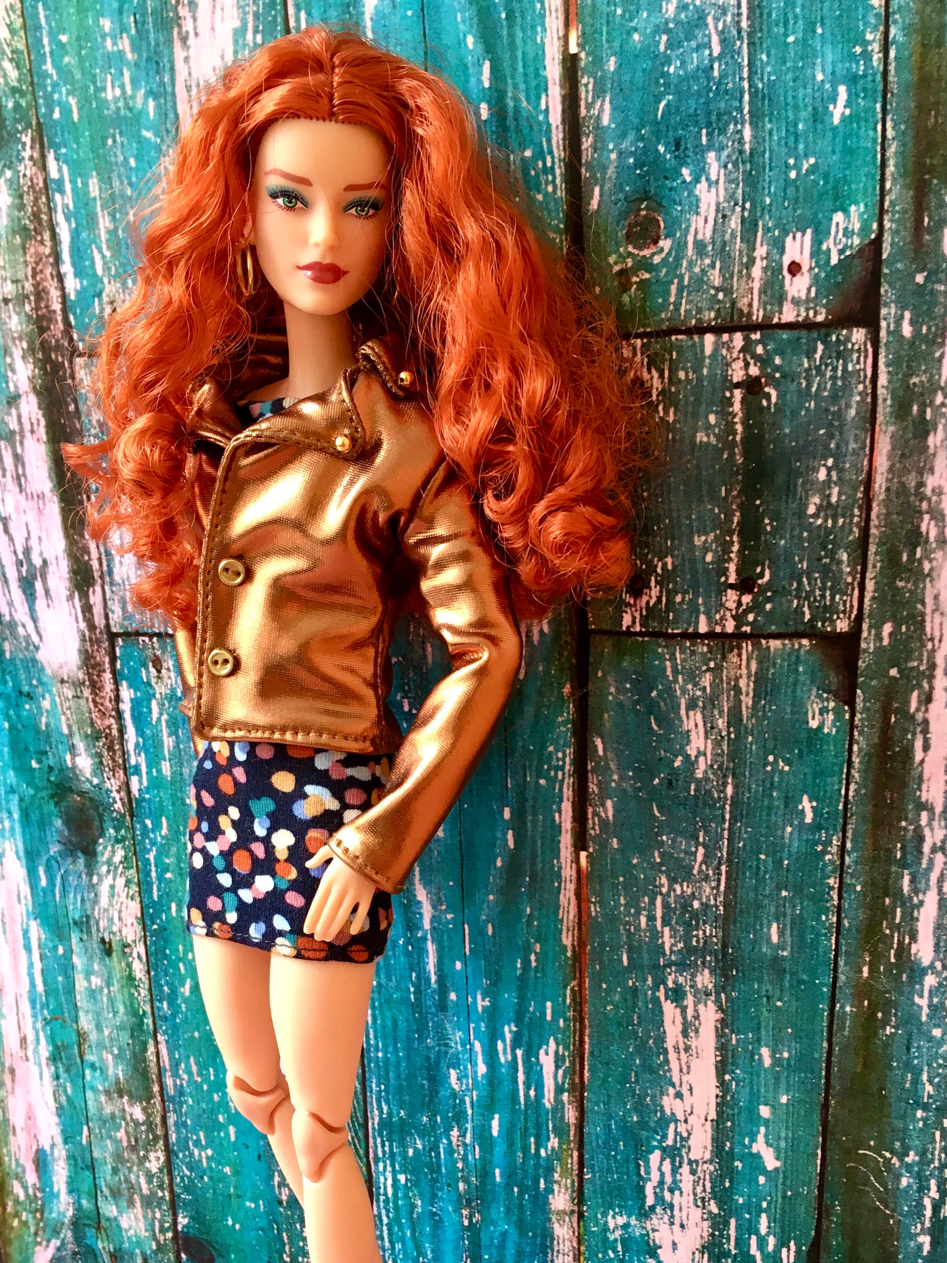 BQ-CONFETTI – Mini Off-Shoulder Dress for 11.5" 1/6 Scale Fashion Dolls - www.bouutique.com