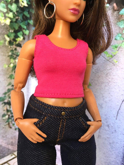 BQ-CORE – Basic Tank Top for 11" 1/6 Scale Curvy Dolls (Multiple Colors)
