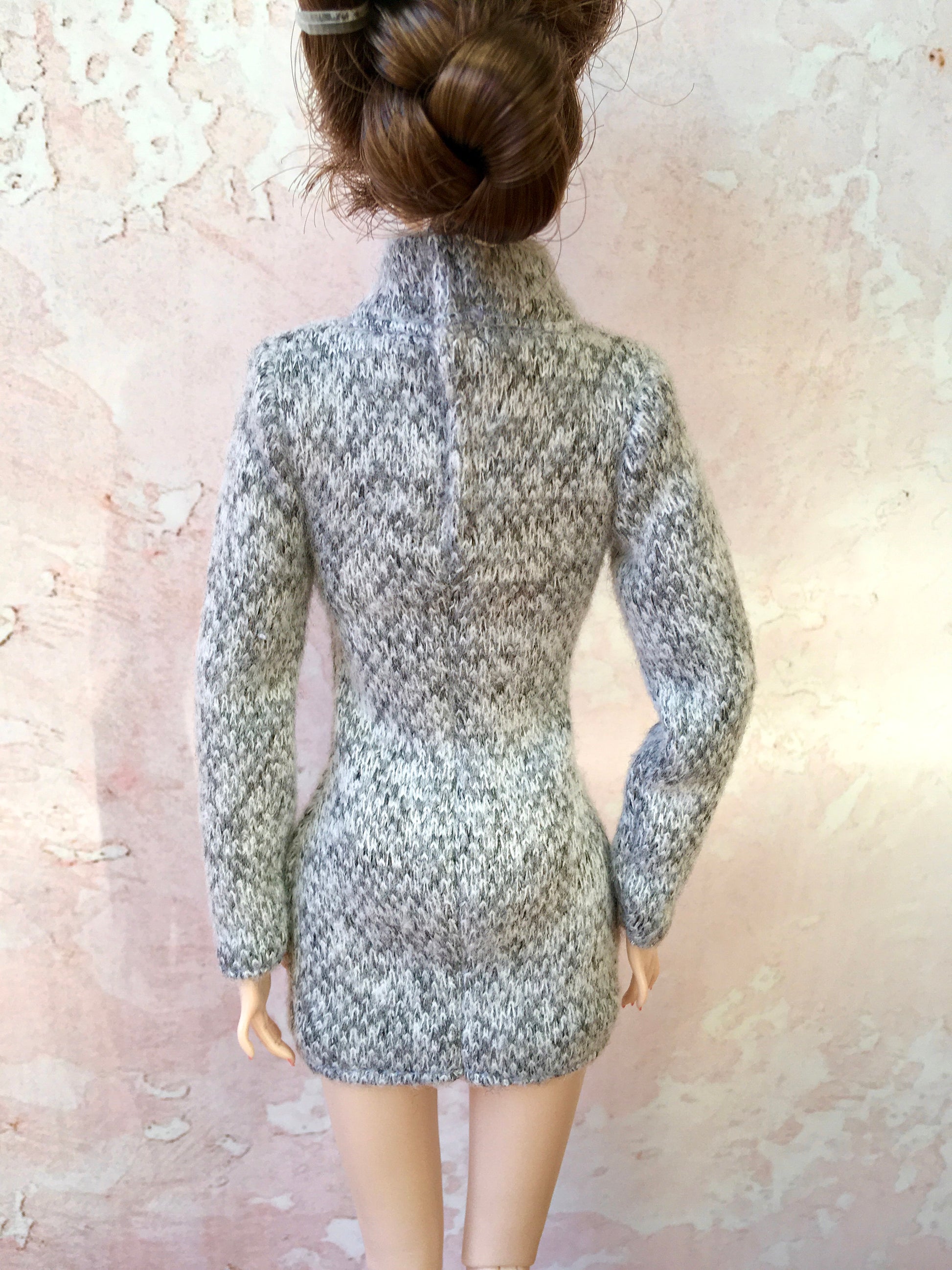 BQ-COZY – Knit Turtleneck Dress for 12" 1/6 Scale Fashion Dolls - www.bouutique.com