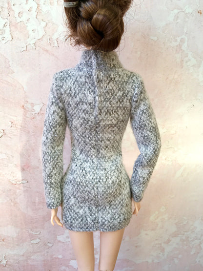 BQ-COZY – Knit Turtleneck Dress for 12" 1/6 Scale Fashion Dolls - www.bouutique.com
