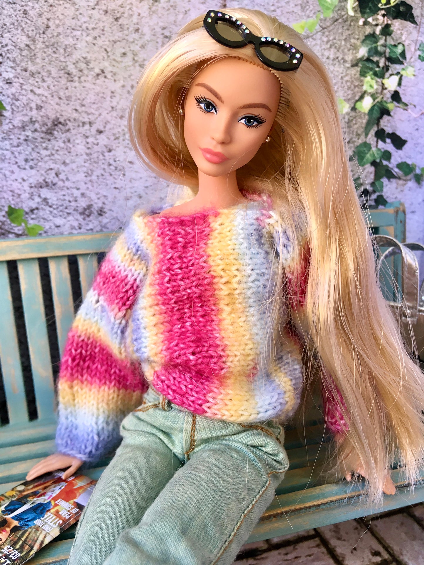BQ-DEREA – Washed Realistic Slim Jeans for 11.5" 1/6 Scale Fashion Dolls
