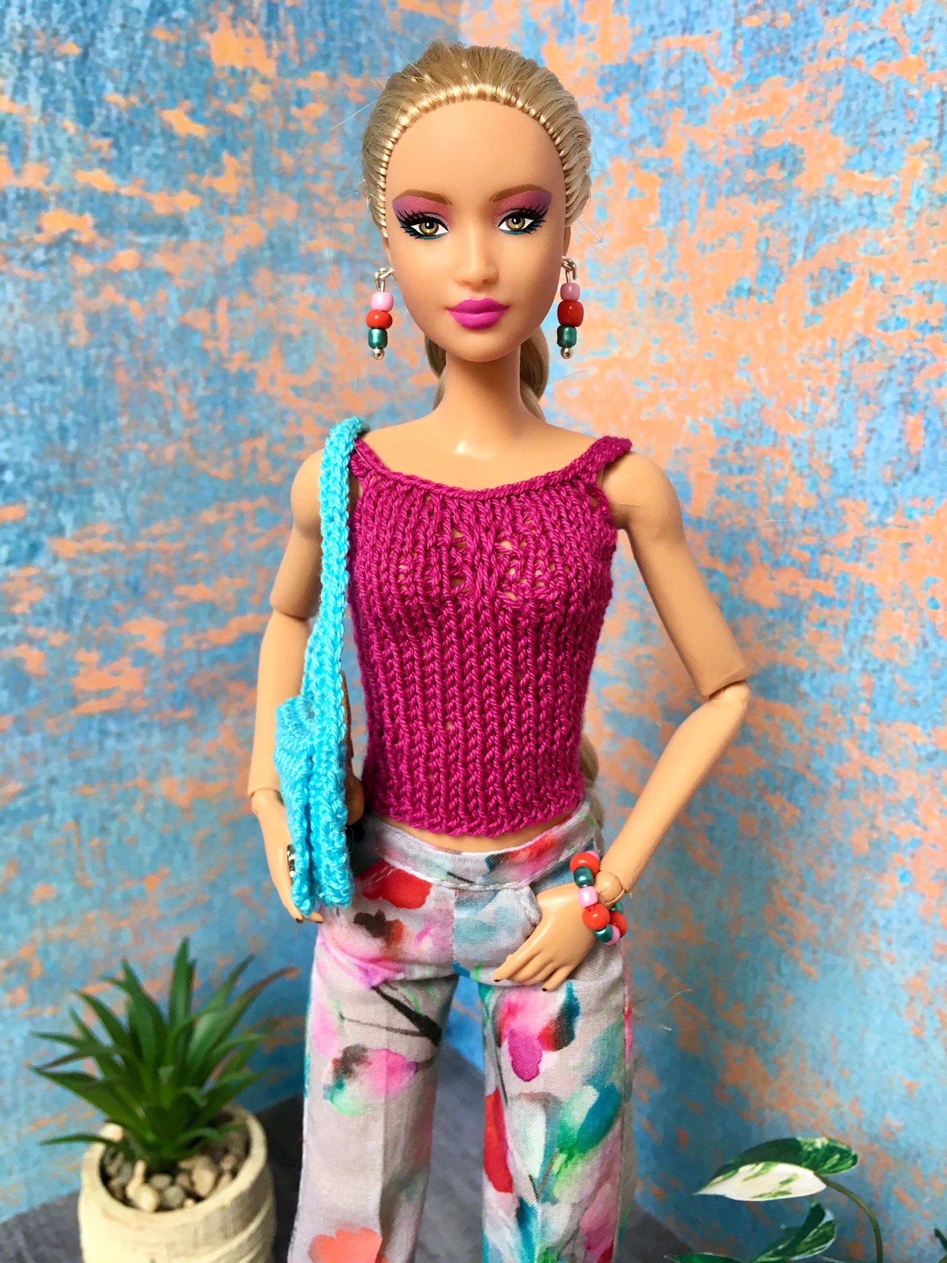 BQ-E27 – Beaded Jewelry Set in Spring Colors for 11.5" 1/6 Scale Fashion Dolls