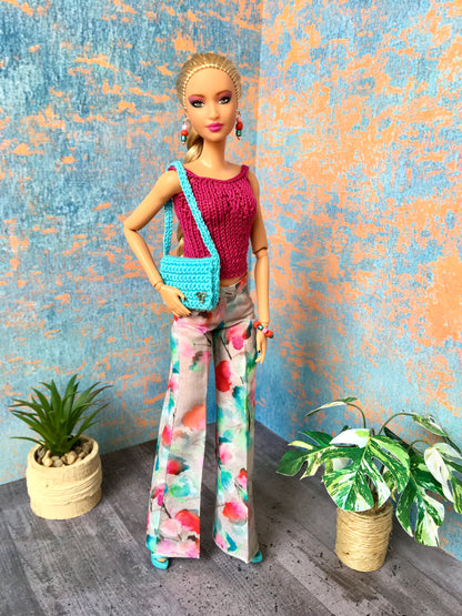 BQ-E27 – Beaded Jewelry Set in Spring Colors for 11.5" 1/6 Scale Fashion Dolls
