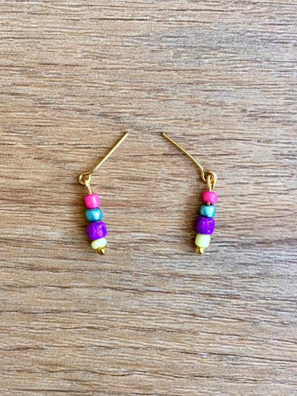 BQ-E30 – Colorful Bead Earrings for 12" Fashion Dolls