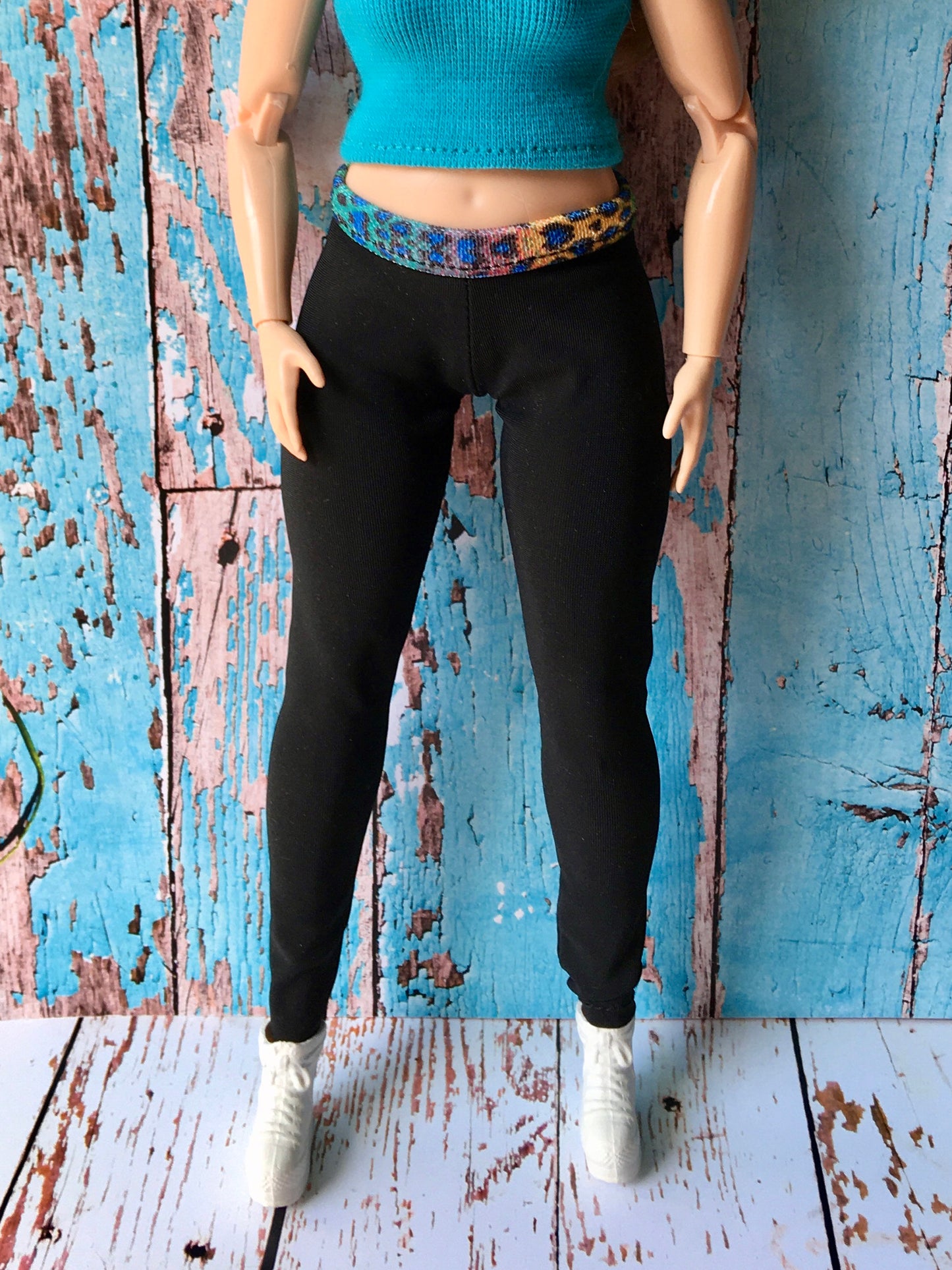 BQ-EDGE – Spectrum Waistband Leggings for 11" 1/6 Scale Curvy Fashion Dolls