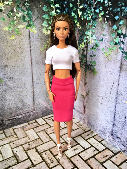BQ-ELEN – Basic Tube Midi Skirt for 11.5" 1/6 Scale Fashion Dolls