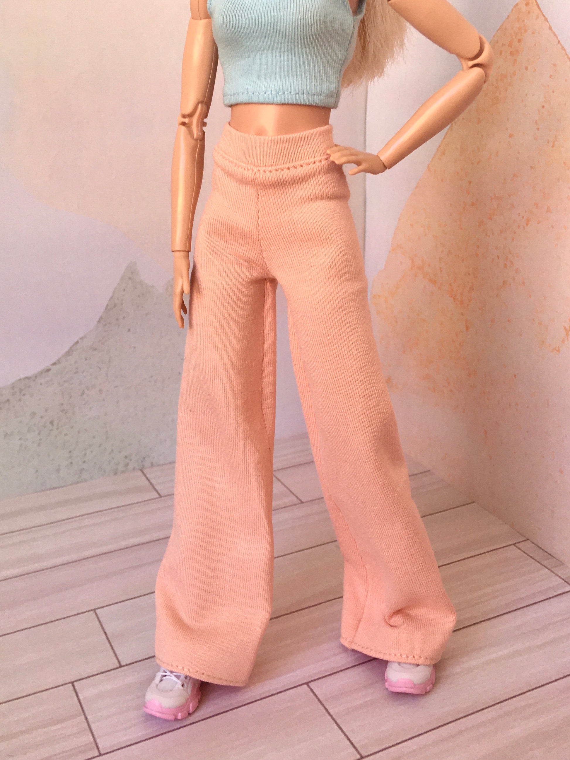 BQ-ELYN – Casual Flared Sweatpants for 11.5" 1/6 Scale Fashion Dolls