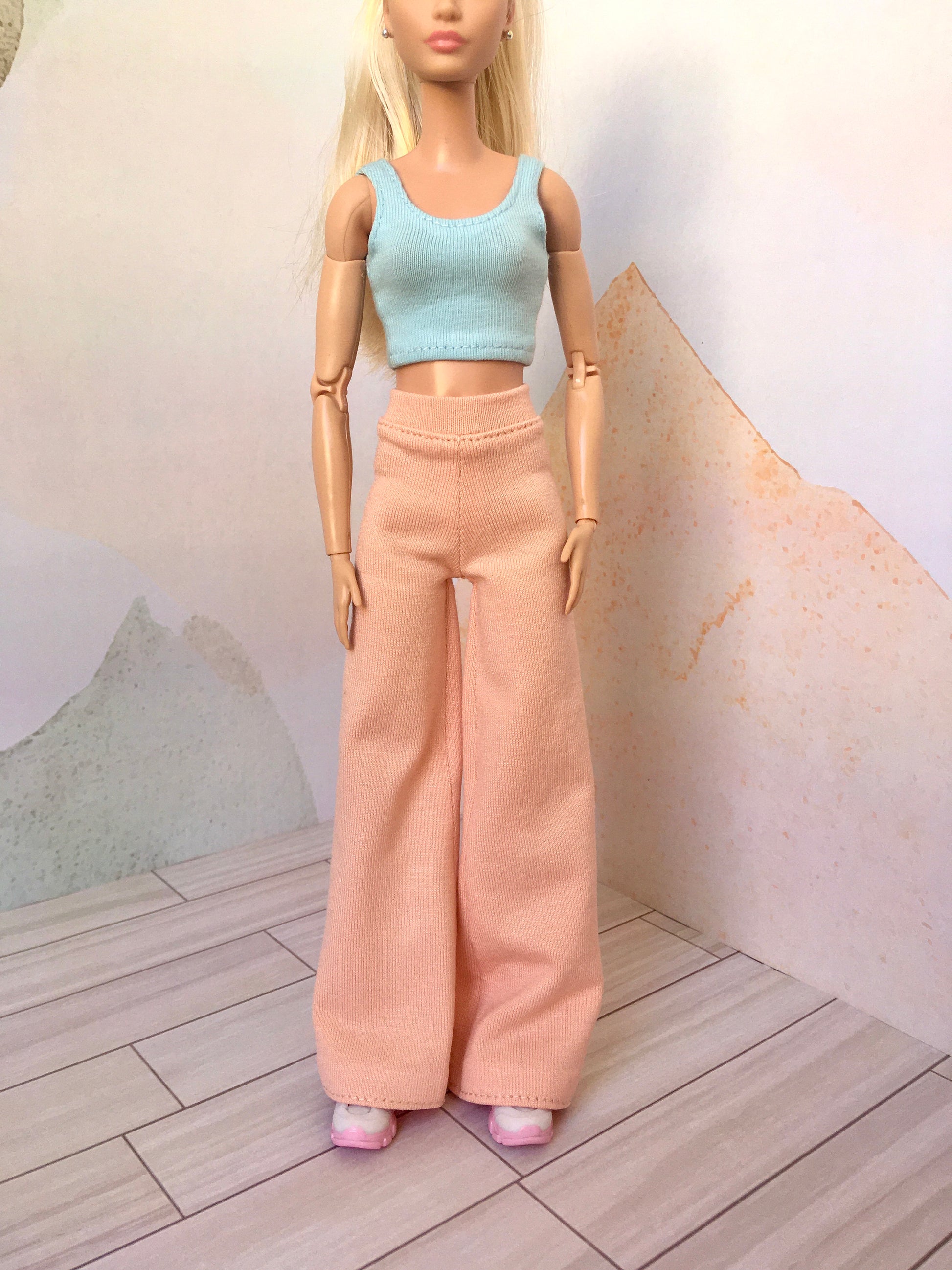 BQ-ELYN – Casual Flared Sweatpants for 11.5" 1/6 Scale Fashion Dolls