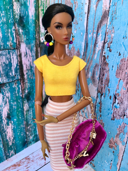 BQ-ESSENTIAL – Crop T-Shirt for 12.5" 1/6 Scale Fashion Dolls