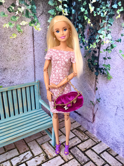 BQ-FLOWER – Floral Midi Off-Shoulder Dress for 11.5" 1/6 Scale Fashion Dolls - www.bouutique.com