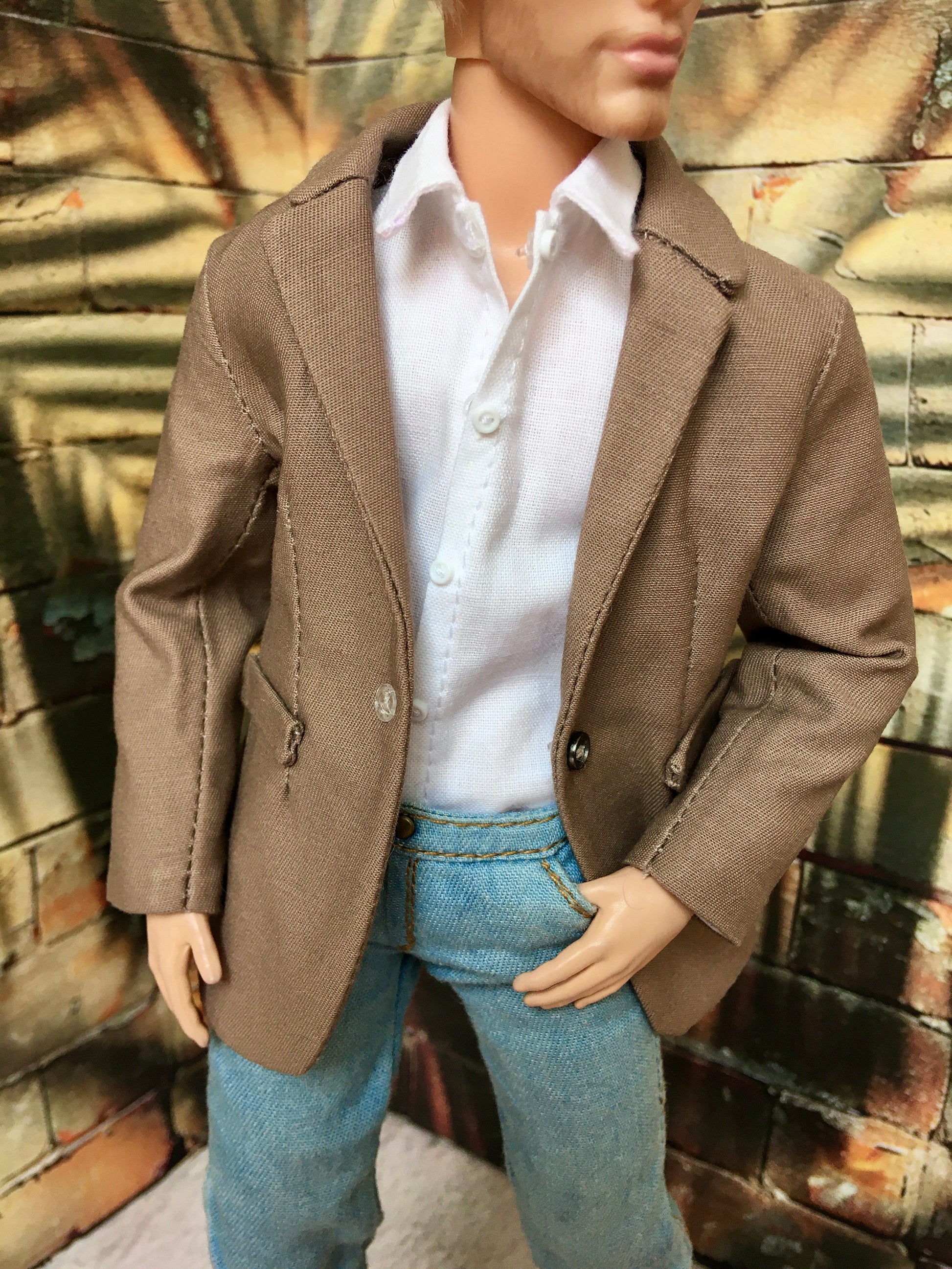 BQ-ICONIQ – Classic White Dress Shirt for 12" 1/6 Scale Ken Dolls - www.bouutique.com