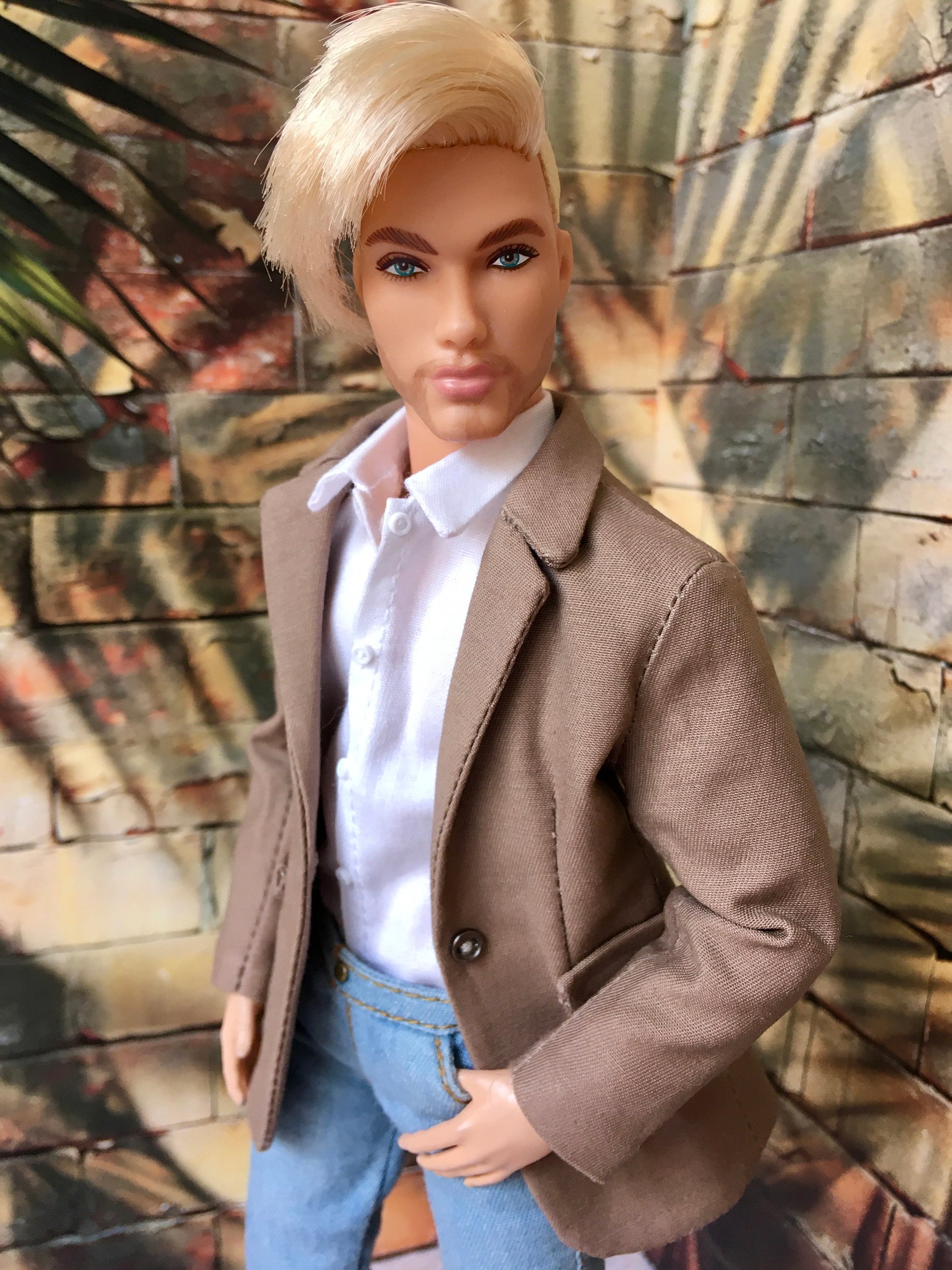 BQ-ICONIQ – Classic White Dress Shirt for 12" 1/6 Scale Ken Dolls - www.bouutique.com