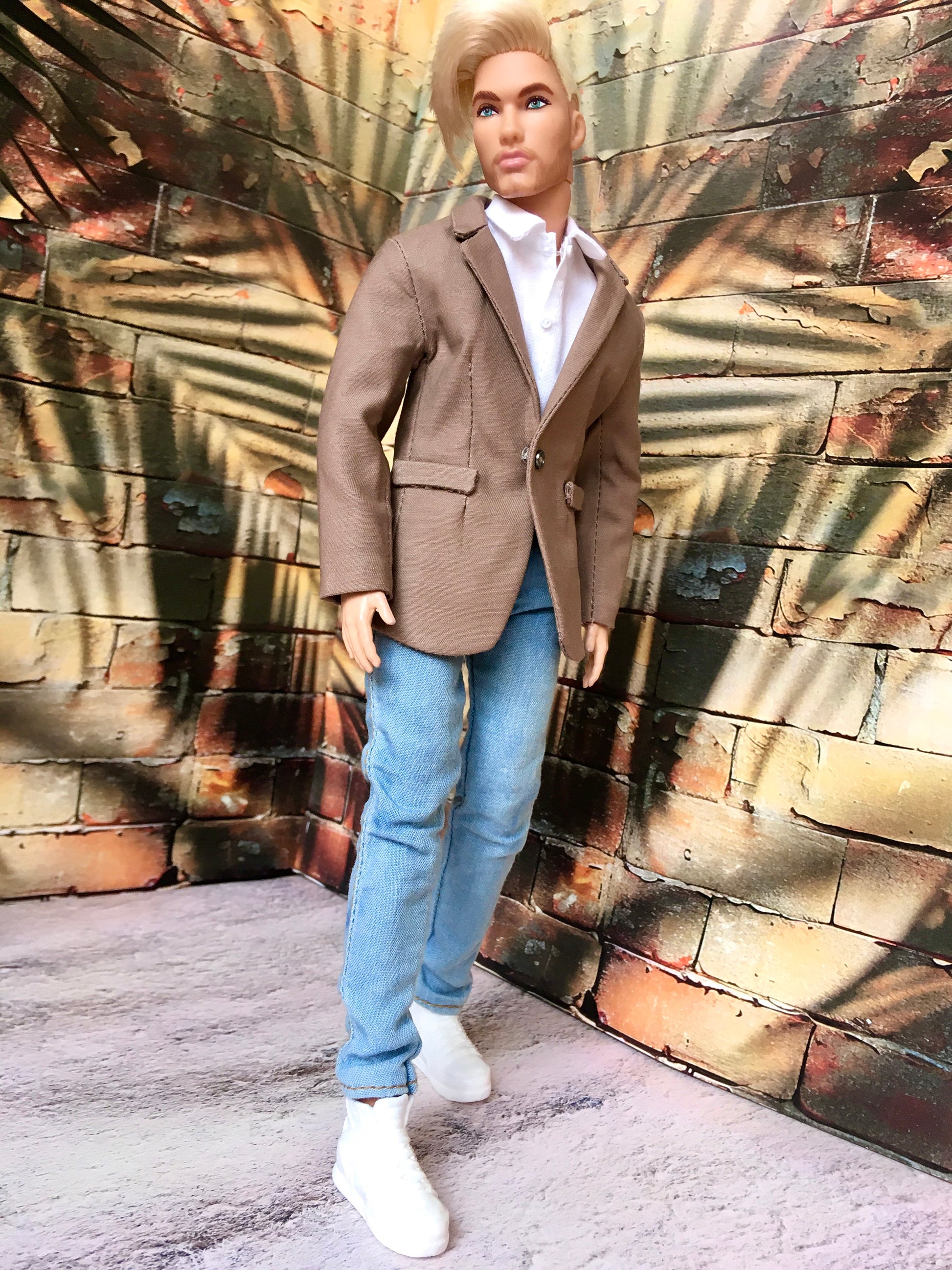BQ-ICONIQ – Classic White Dress Shirt for 12" 1/6 Scale Ken Dolls - www.bouutique.com