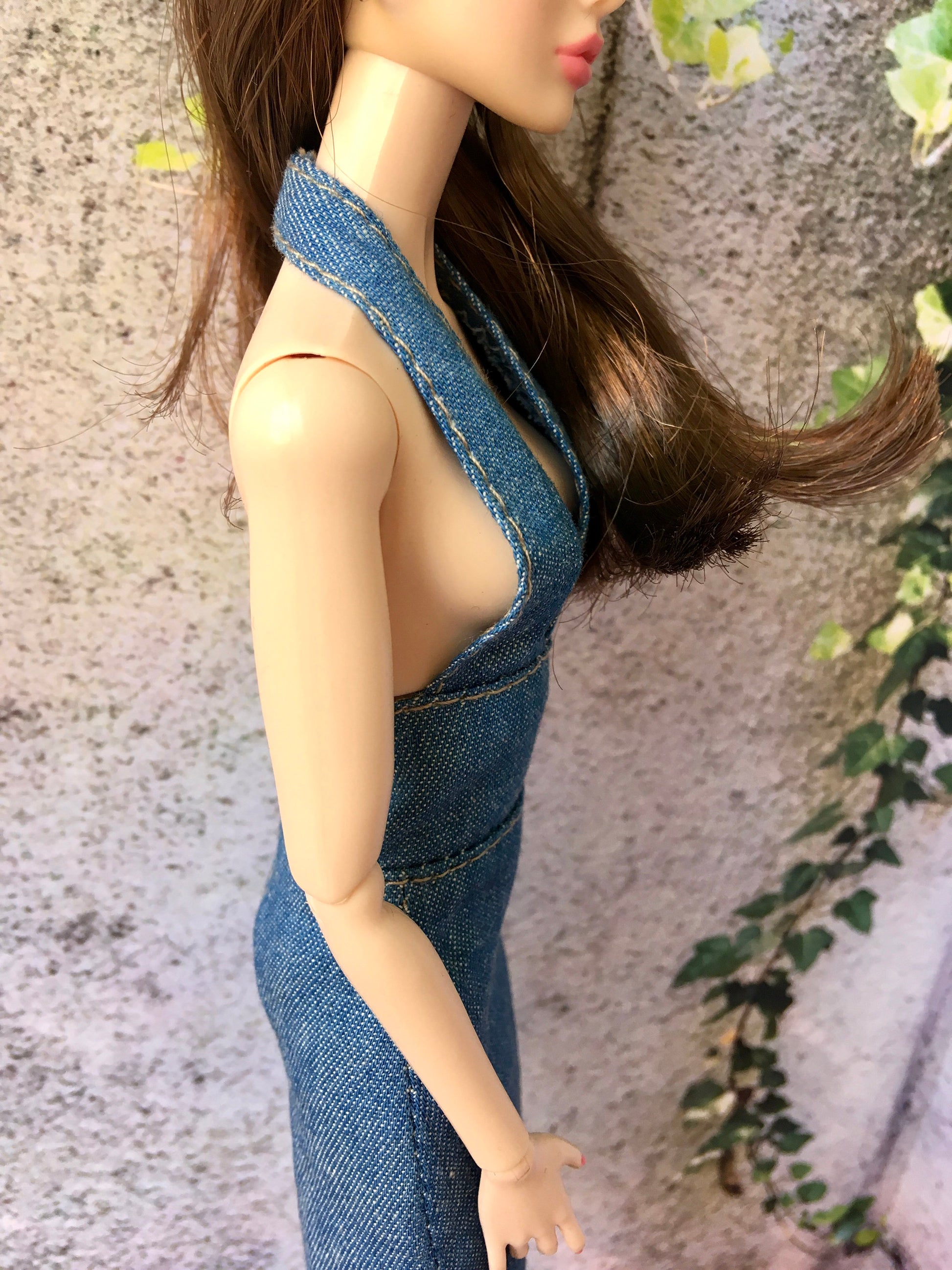 BQ-MAERA – Denim Halter Dress for 12" 1/6 Scale Fashion Dolls - www.bouutique.com