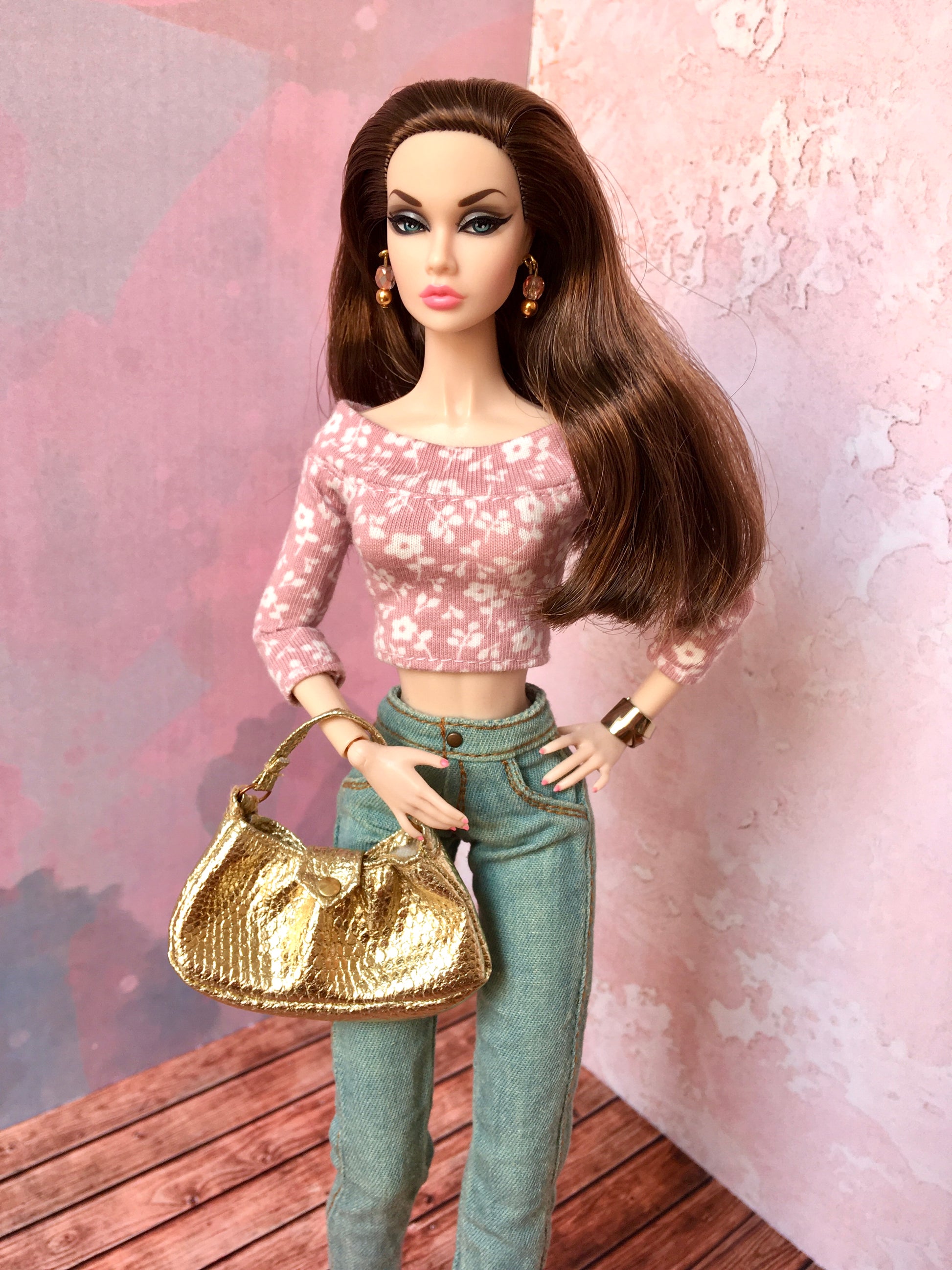 BQ-MAVI – Washed Skinny Jeans for 12" 1/6 Scale Fashion Dolls