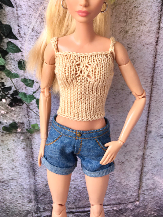 BQ-MESH – Knit Tank Top for 11.5" 1/6 Scale Fashion Dolls - www.bouutique.com