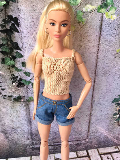 BQ-MESH – Knit Tank Top for 11.5" 1/6 Scale Fashion Dolls - www.bouutique.com