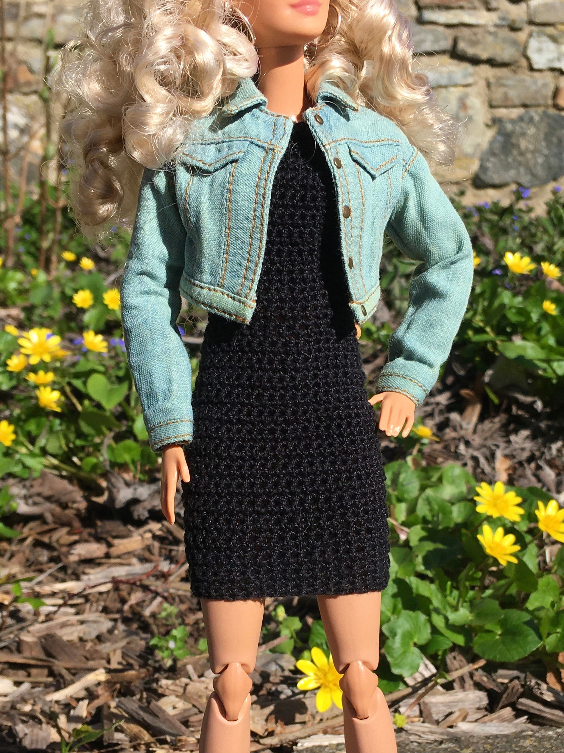 BQ-MIREA – Light Blue Denim Jacket for 11.5" 1/6 Scale Fashion Dolls