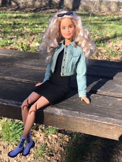 BQ-MIREA – Light Blue Denim Jacket for 11.5" 1/6 Scale Fashion Dolls